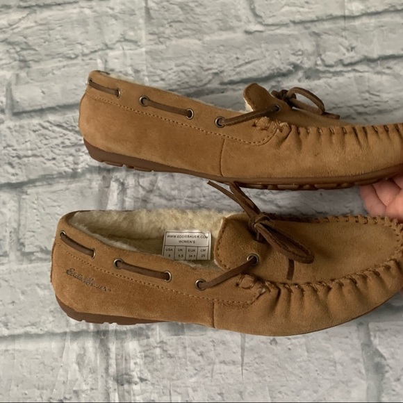 Eddie Bauer Shoes Eddie Bauer Shearling Lined Moccasin Slipper